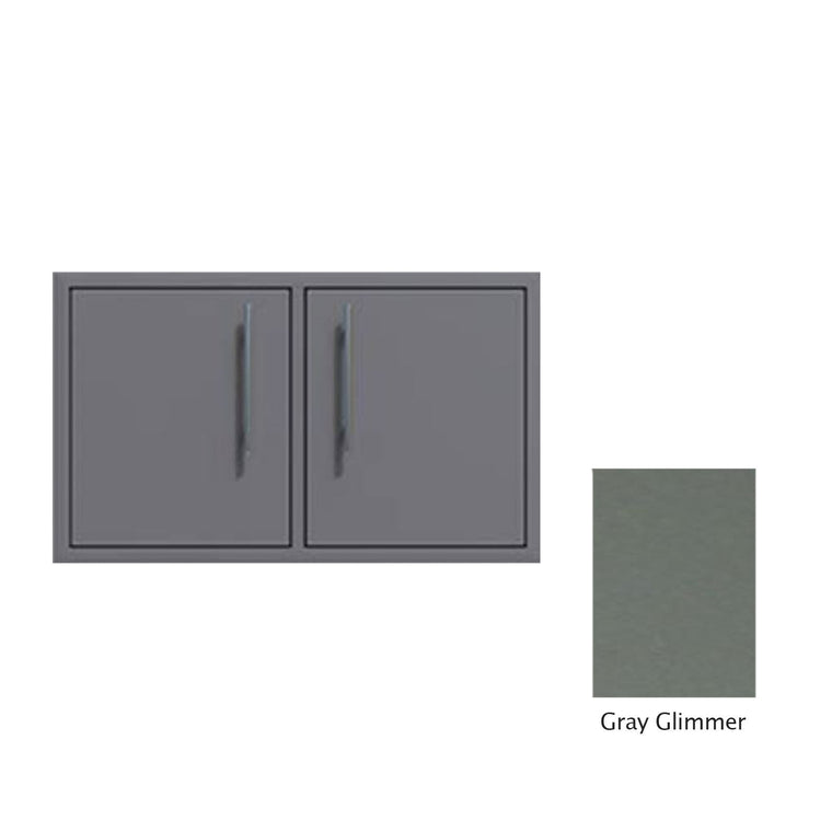 Canyon Series 40"w by 18"h Under-Grill Double Door Enclosure In Grey Glimmer - CAN013-F01-TexturedGreyGlimmer